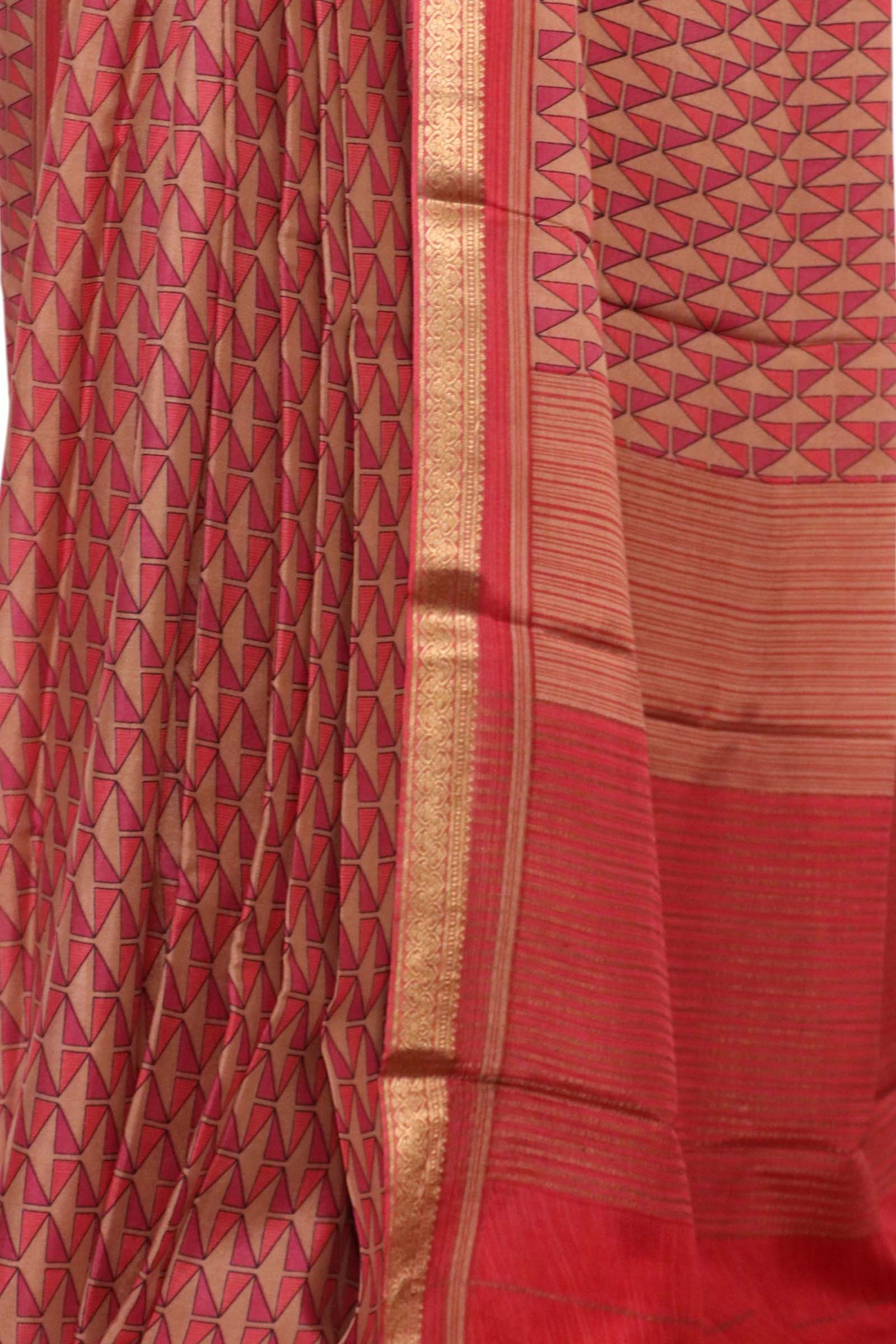 Pure Floral Zari Crepe Silk Saree AL206148